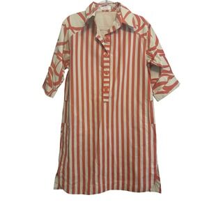 FAVEN‎ Limited Edition Striped Button Down Dress with Pockets Size M